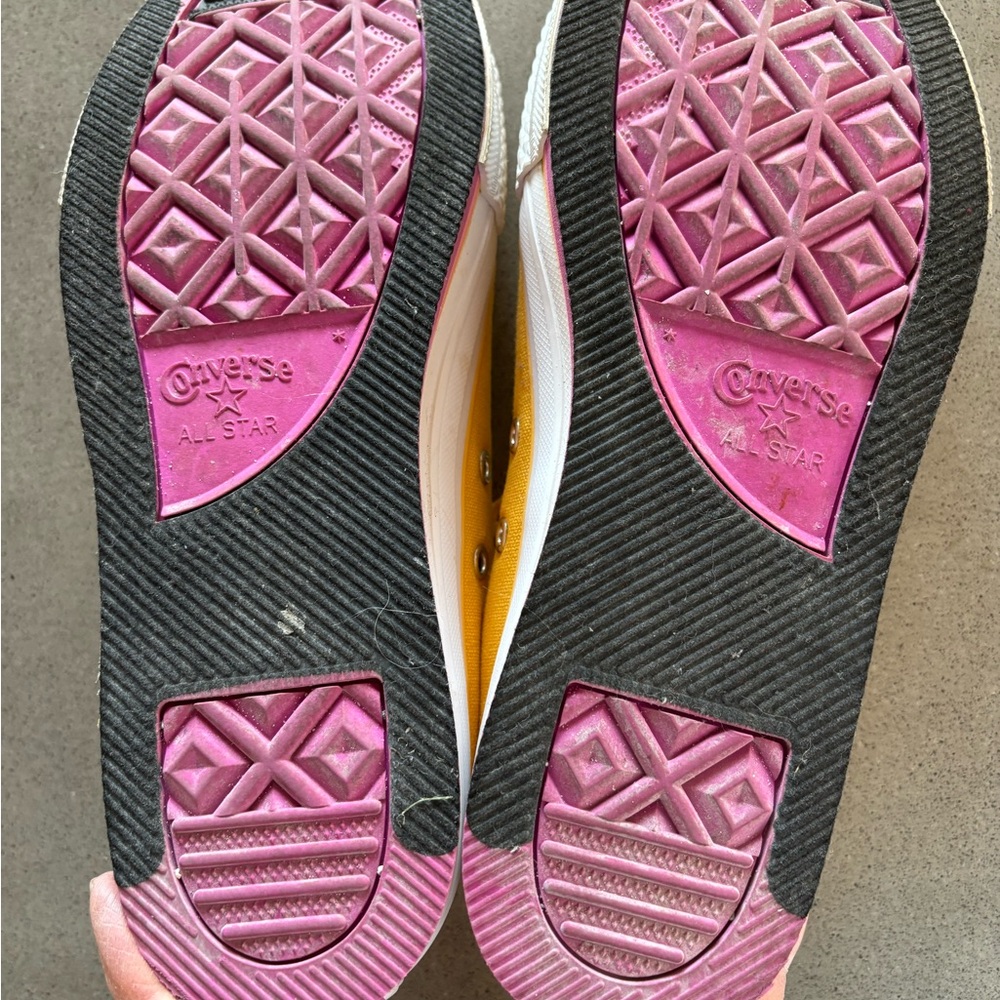 Converse Yellow Low-Top Canvas Women's Sneakers - Picture 5 of 5